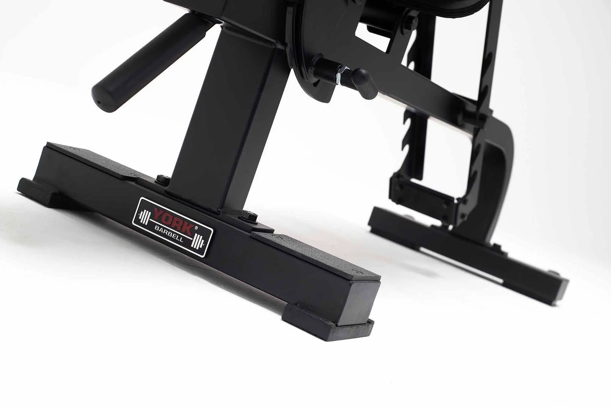 York Barbell C32DB Flat to Incline Dumbbell Bench feet close up 