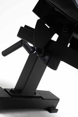 York Barbell C32DB Flat to Incline Dumbbell Bench seat adjuster close up 