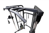 York Barbell C32FT Functional Trainer inc. 2 x 90kg pull up bar close up 