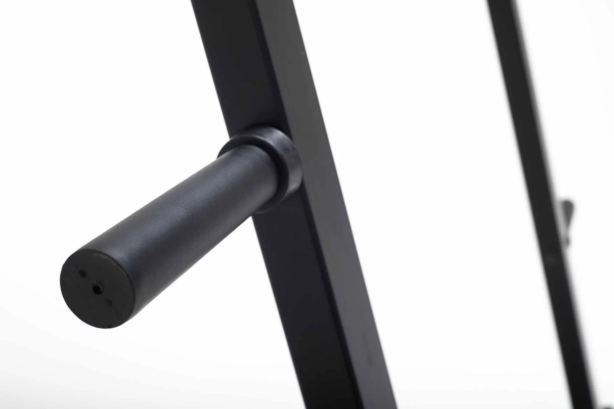York Barbell C32HR Olympic Half Rack with Pull Up Bar, Plate & Barbell Storage Storage peg close up 