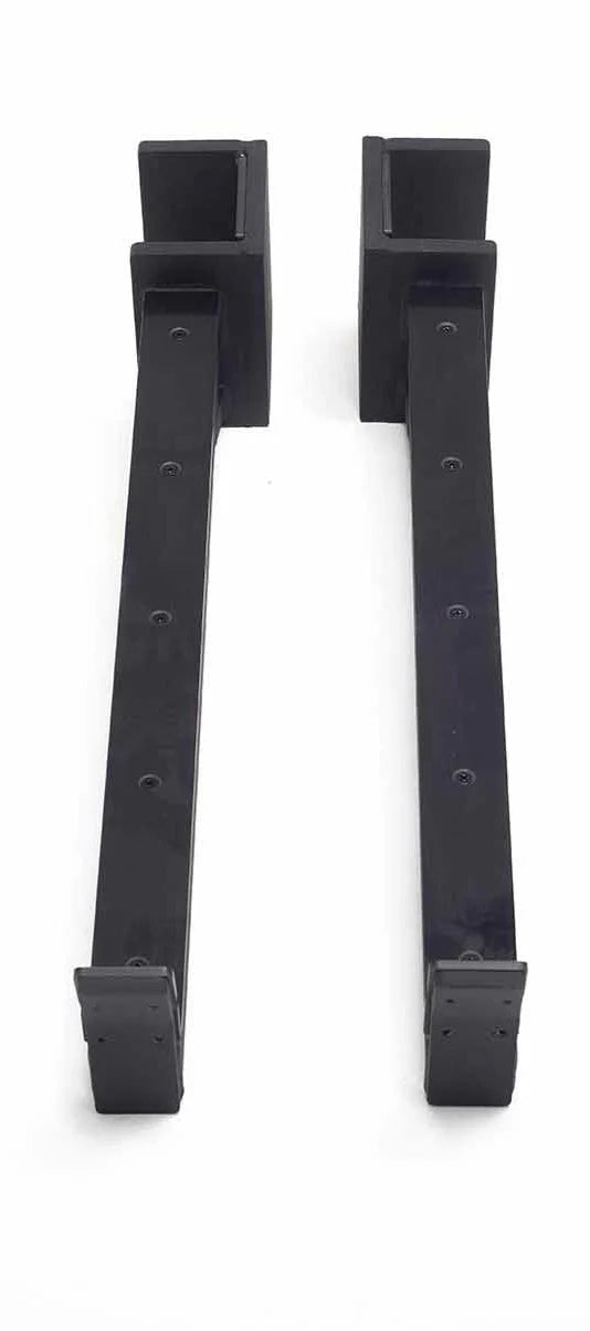 York Barbell C32SA Olympic Half Rack Safety Spot Arm Attachment (Pair) front view
