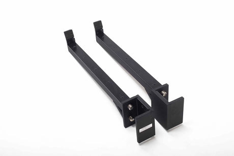 York Barbell C32SA Olympic Half Rack Safety Spot Arm Attachment (Pair) rear view
