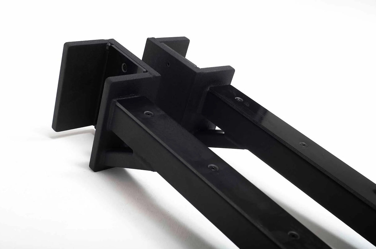 York Barbell C32SA Olympic Half Rack Safety Spot Arm Attachment (Pair) close up of end