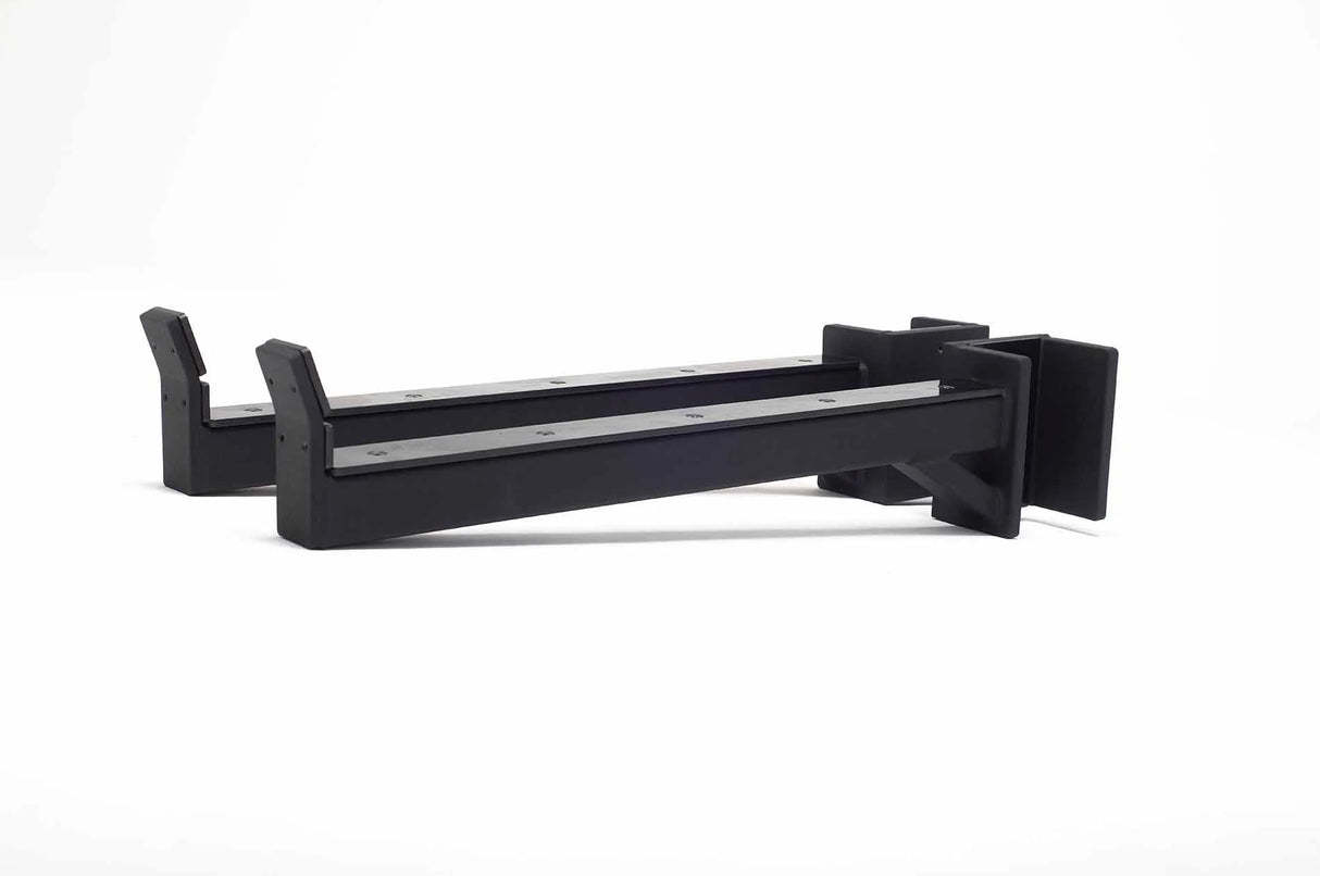 York Barbell C32SA Olympic Half Rack Safety Spot Arm Attachment (Pair) side view