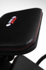 York Barbell HG7 Multigym inc. 100kg Stack seat stitching close up