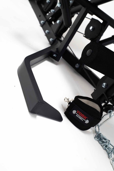 York Barbell HG7 Multigym inc. 100kg Stack  Close up of stand structure 
