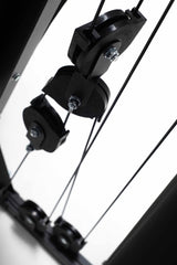 York Barbell HG7 Multigym inc. 100kg Stack  pulleys close up 