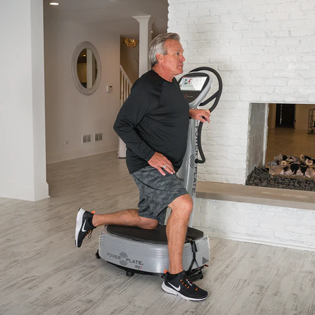 Power Plate My7 older man in action